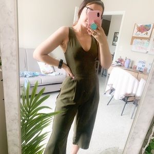 Olive Green Jumpsuit - 2
